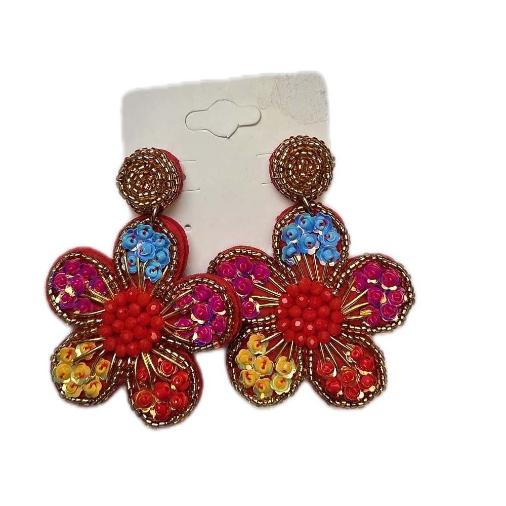 Plunder Multicolor Floral Earrings